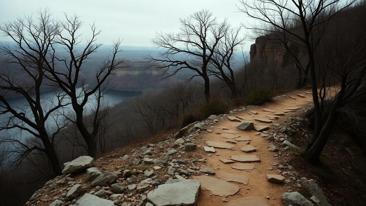 Blurred preview of an upcoming trail, revealed closer to the ruck